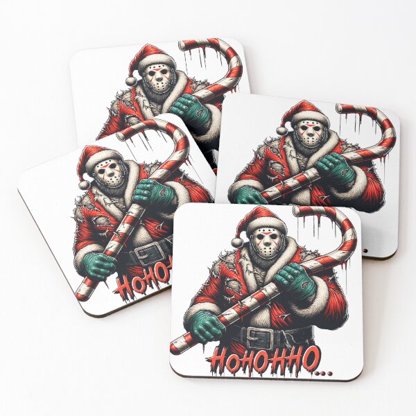 Item preview, Christmas Horror in Hockey Mask designed and sold by PixelProphets.