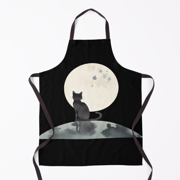 Item preview, A lonely black cat on a full moon,  designed and sold by attakorn.