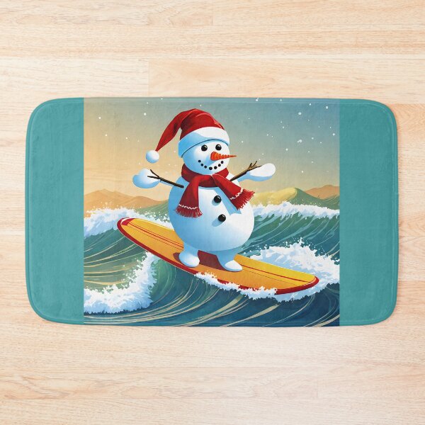 Item preview, Snowman Surfer #1  On Vacation - Stoked Frosty Glide  designed and sold by Artekinium.