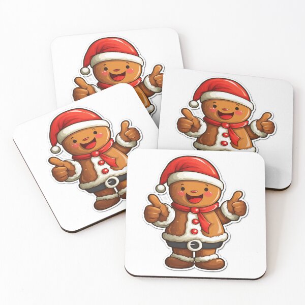 Item preview, Gingerbread Christmas Thumbs Up | Sticker, T-Shirt designed and sold by NicolasGlowArt.