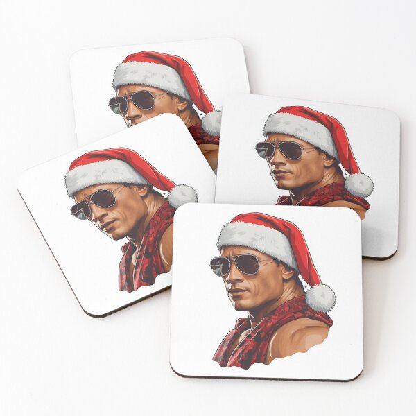 Item preview, The Rock Christmas | Sticker designed and sold by NicolasGlowArt.