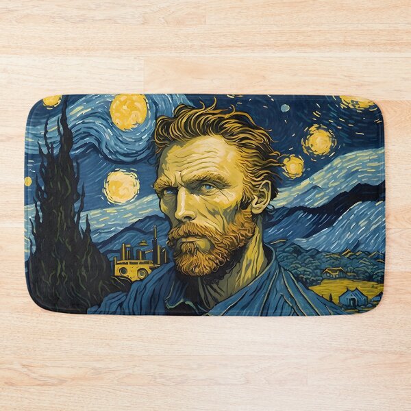 Item preview, Van Gogh - Starry Night, self portrait design - 1 designed and sold by vsartmaking.