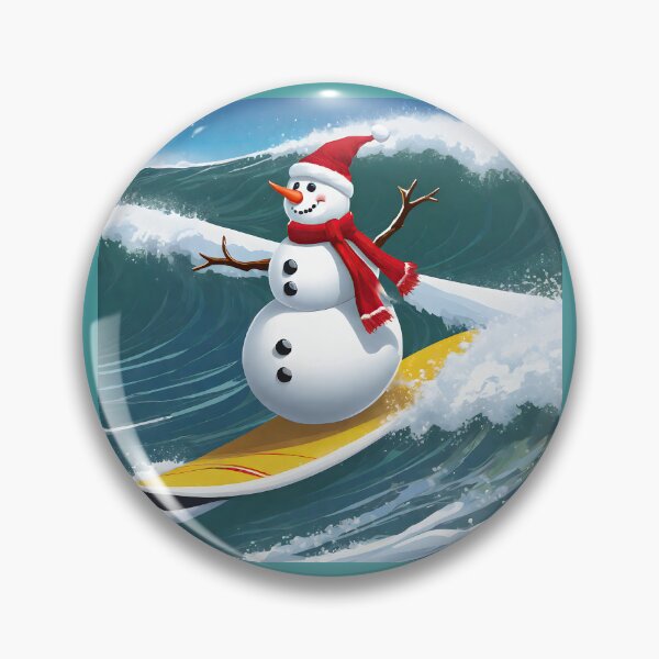 Item preview, Snowman Surfer #2 On Vacation - Chill Yule Shred  designed and sold by Artekinium.