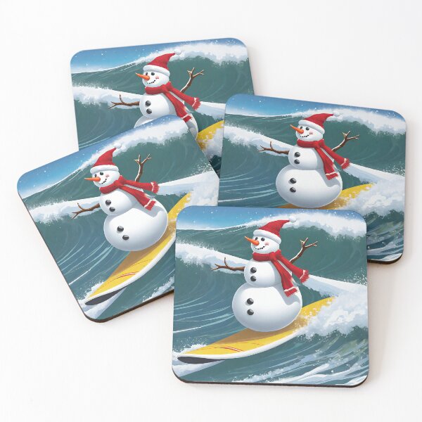 Item preview, Snowman Surfer #2 On Vacation - Chill Yule Shred  designed and sold by Artekinium.
