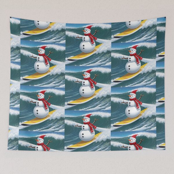 Item preview, Snowman Surfer #2 On Vacation - Chill Yule Shred  designed and sold by Artekinium.