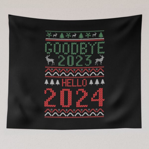 Item preview, Goodbye 2023 Hello 2024 Happy New Year Funny Christmas Xmas designed and sold by artworkbyrihen.