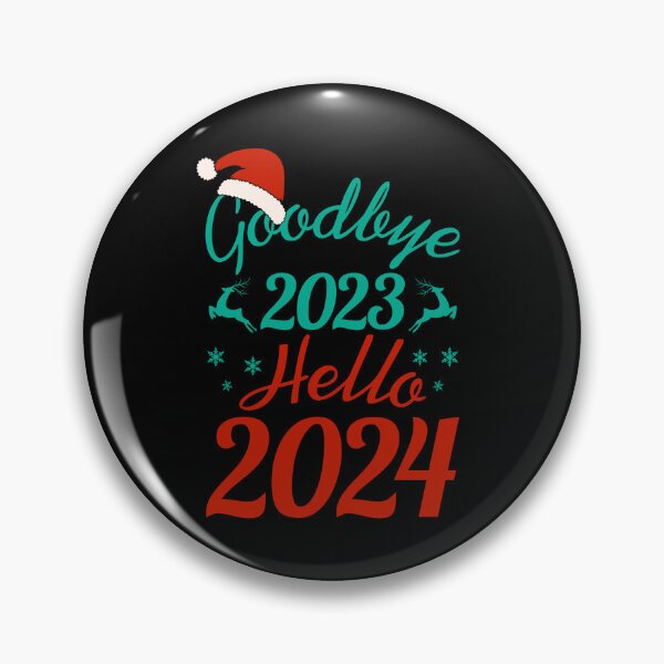 Item preview, Goodbye 2023 Hello 2024 Merry Christmas Happy New Year designed and sold by artworkbyrihen.