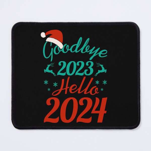 Item preview, Goodbye 2023 Hello 2024 Merry Christmas Happy New Year designed and sold by artworkbyrihen.