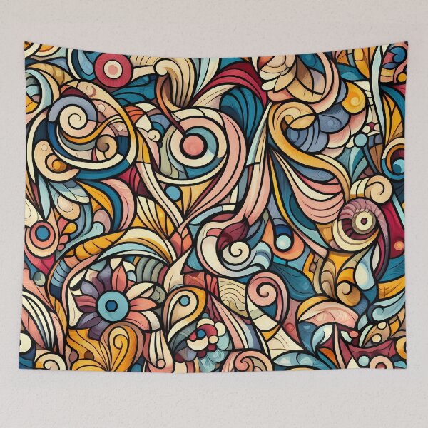 Item preview, Abstract and Cute Floral Pattern designed and sold by Kittyzens.