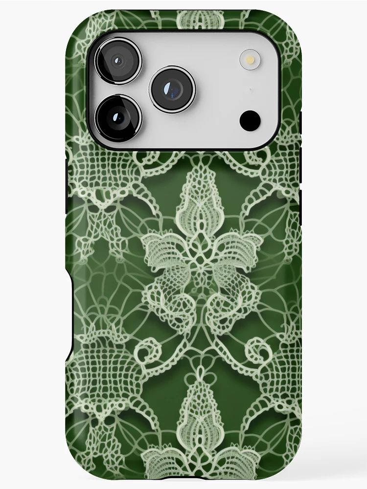 Thumbnail 1 of 4, iPhone Case, Lace Pattern designed and sold by SideSignal.