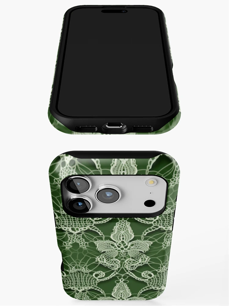 Thumbnail 3 of 4, iPhone Case, Lace Pattern designed and sold by SideSignal.