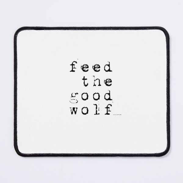 Item preview, feed the good wolf blk txt designed and sold by Dizkorce.