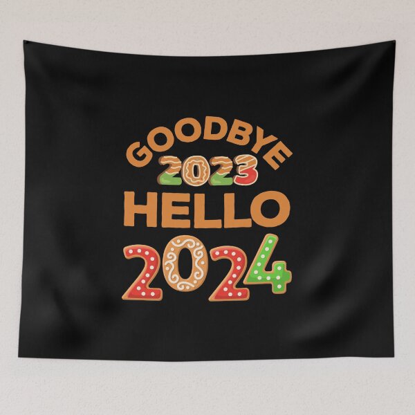 Item preview, Christmas Pajamas Goodbye 2023 Hello 2024 designed and sold by artworkbyrihen.