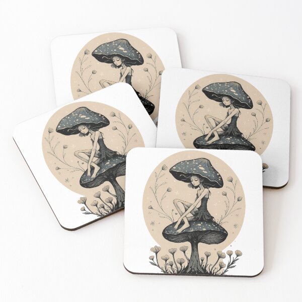 Item preview, Fairy on a mushroom designed and sold by MellaTee.