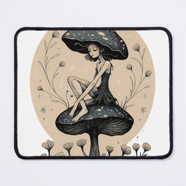 Item preview, Fairy on a mushroom designed and sold by MellaTee.
