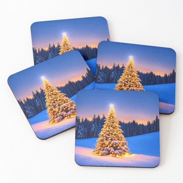 Item preview, Lighted Yule Tree In Winterblue designed and sold by Earth Nature Creations.