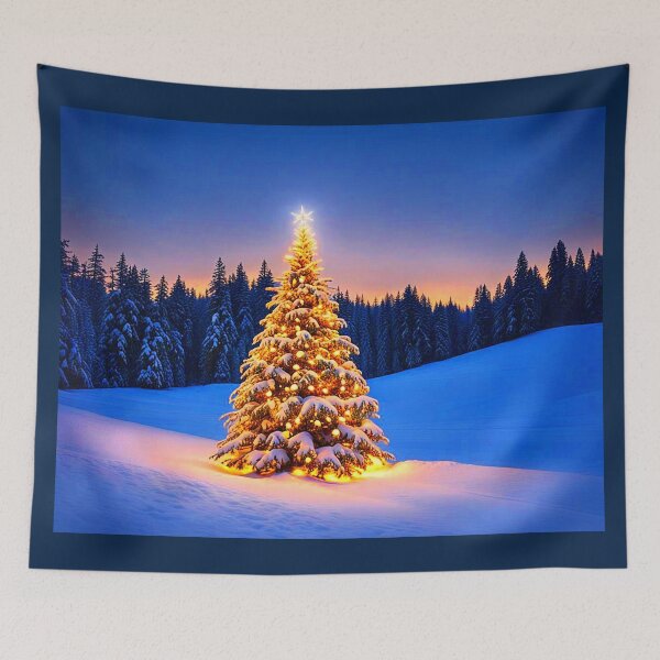 Item preview, Lighted Yule Tree In Winterblue designed and sold by Earth Nature Creations.