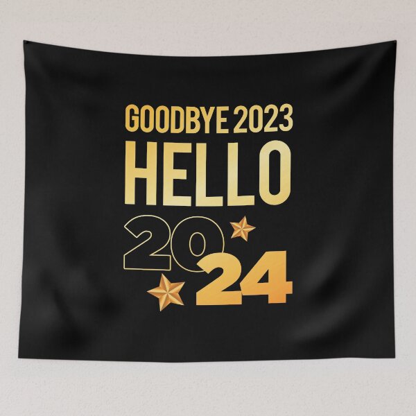 Item preview, Goodbye 2023 Hello 2024 Happy New Year Squad 2024 designed and sold by artworkbyrihen.
