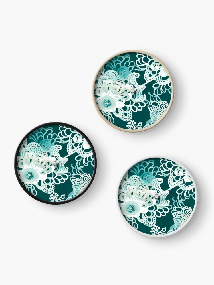 Thumbnail 3 of 4, Clock, Lace Pattern designed and sold by SideSignal.