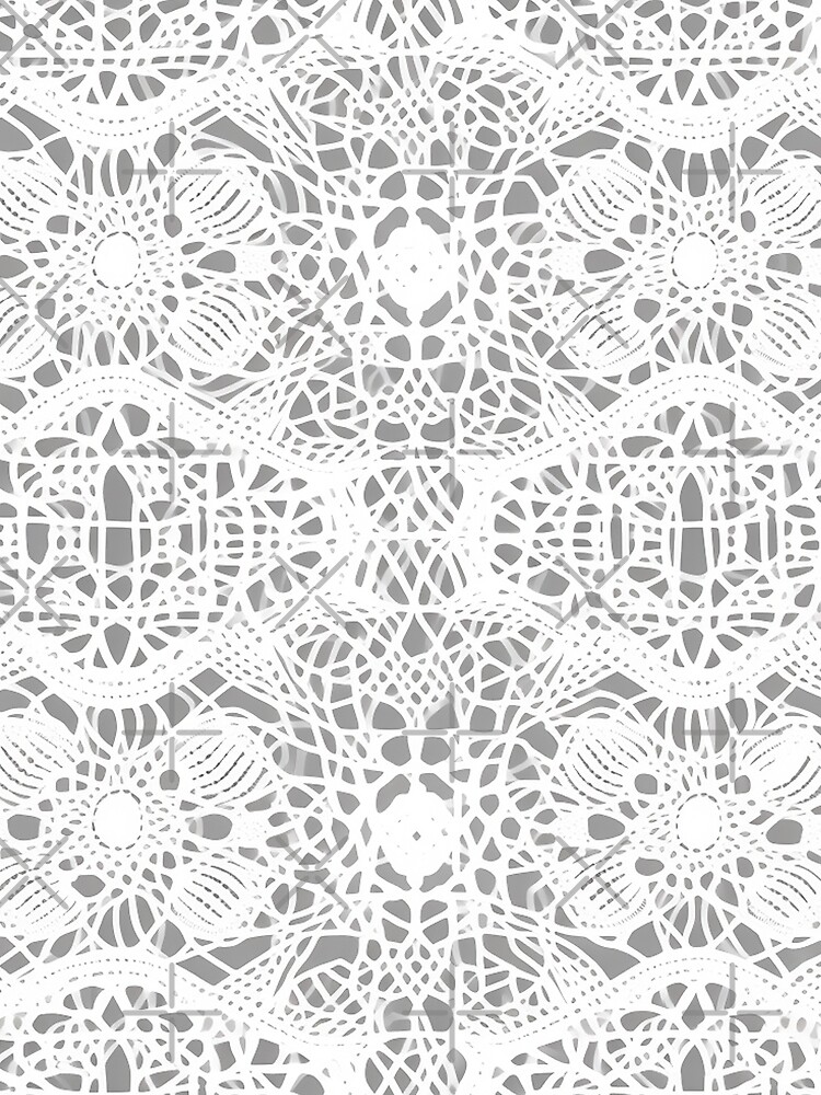 Thumbnail 3 of 3, Scarf, Lace Pattern designed and sold by SideSignal.