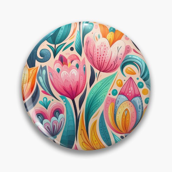 Item preview, Abstract and Cute Floral Pattern designed and sold by Kittyzens.