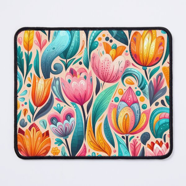 Item preview, Abstract and Cute Floral Pattern designed and sold by Kittyzens.