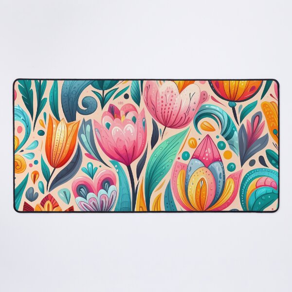 Item preview, Abstract and Cute Floral Pattern designed and sold by Kittyzens.