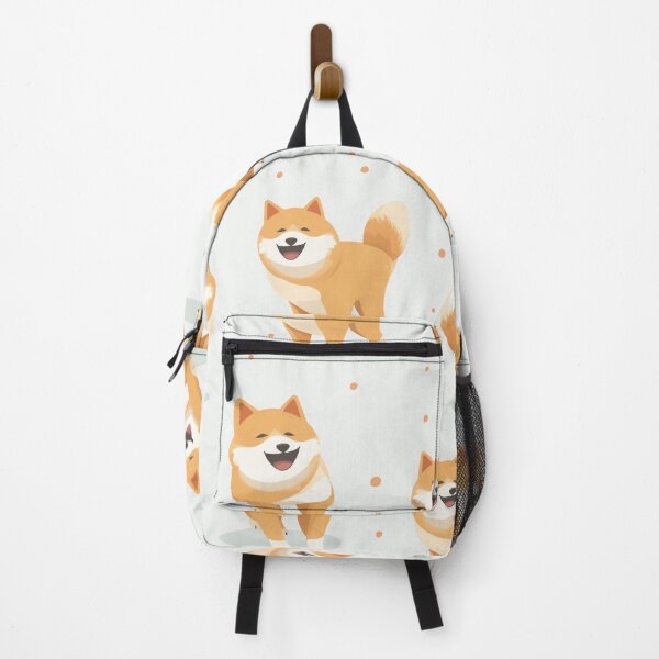 Item preview, Seamless Shiba dog with smiling face. designed and sold by Whiteblueshop.