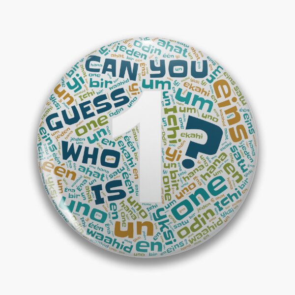 Item preview, Guess Who First Birthday in Blues and Greens designed and sold by WordsYouLove.