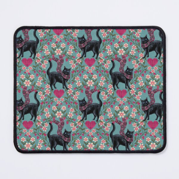 Item preview, Black Cat Valentine Pattern designed and sold by dragonstarart.