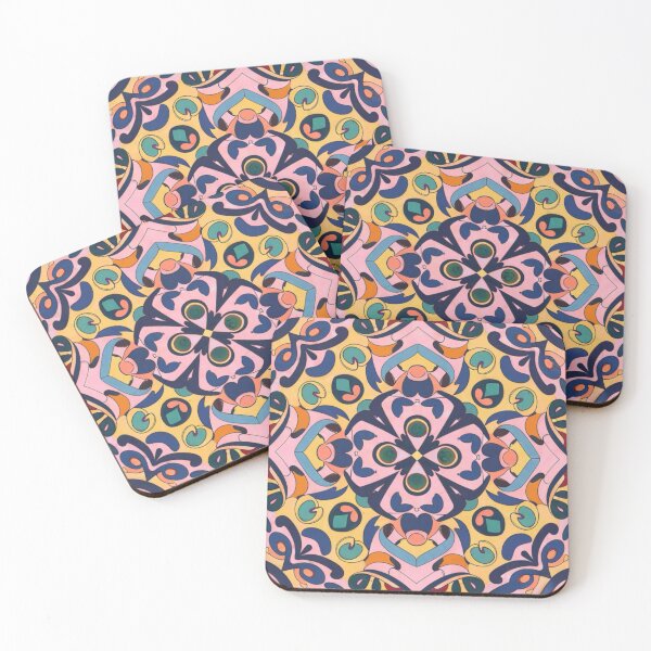 Item preview, colorful abstract tile pattern  designed and sold by EasyPrints337.