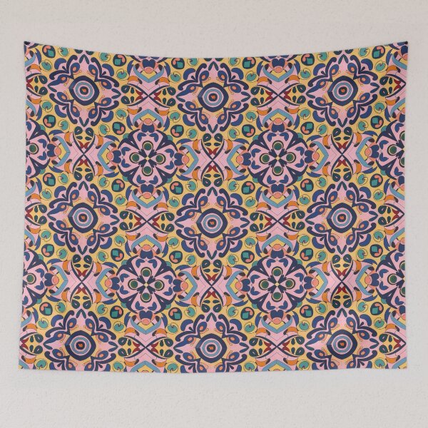 Item preview, colorful abstract tile pattern  designed and sold by EasyPrints337.