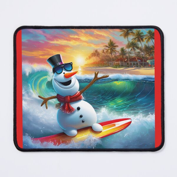 Item preview, Snowman Surfer #4 On Vacation - Sunny Wave Carver designed and sold by Artekinium.