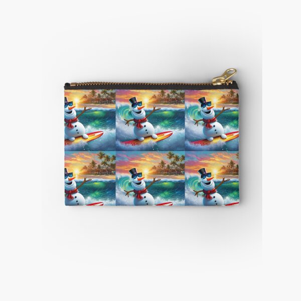 Item preview, Snowman Surfer #4 On Vacation -  Sunny Wave Carver  designed and sold by Artekinium.