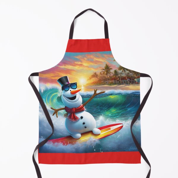 Item preview, Snowman Surfer #4 On Vacation - Sunny Wave Carver designed and sold by Artekinium.