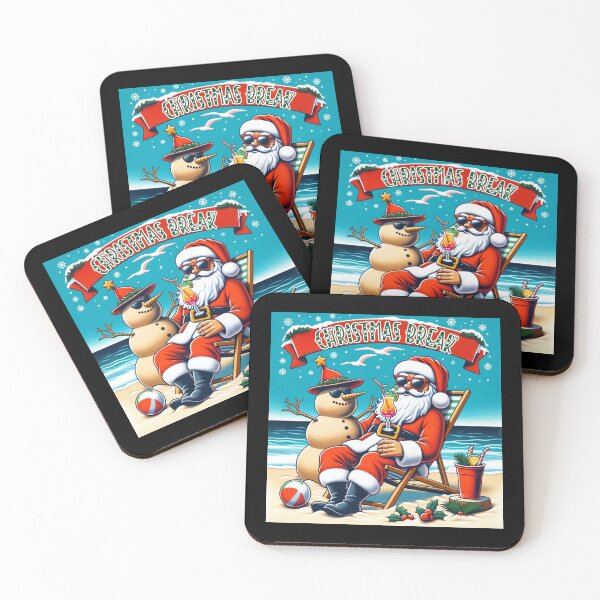 Item preview, Christmas Beach Relaxation designed and sold by ArtFeverShop.