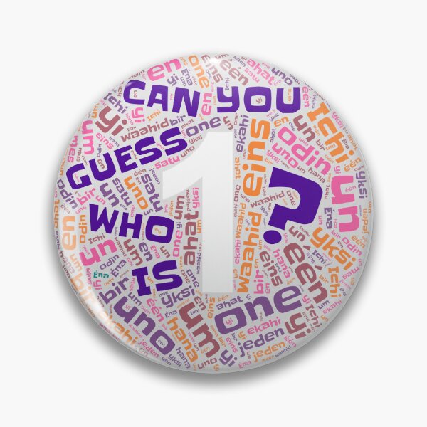 Item preview, Guess Who First Birthday in Pinks and Purples designed and sold by WordsYouLove.