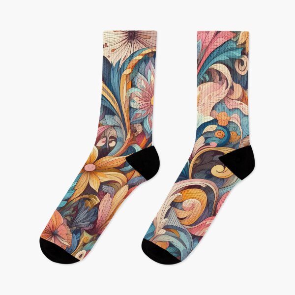 Item preview, Abstract and Cute Floral Pattern designed and sold by Kittyzens.