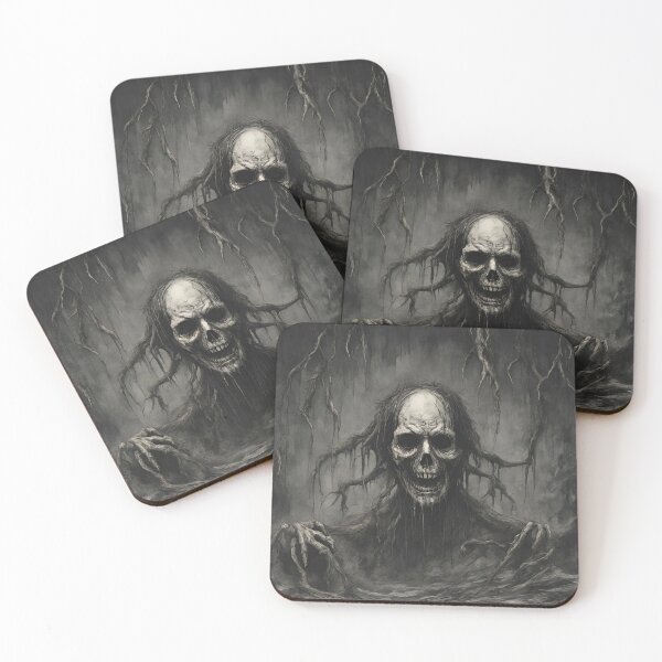 Item preview, Ghastly Visage Eyeless Skull Amongst Branches designed and sold by N0VEEN.