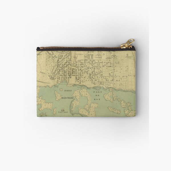 Item preview, Vintage Map of Port Au Prince Haiti (1899) designed and sold by BravuraMedia.