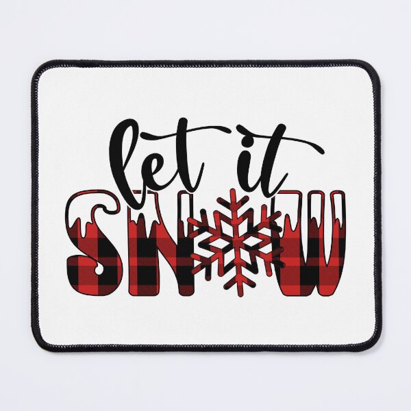 Item preview, Let It Snow Buffalo Plaid - Cozy Winter designed and sold by EsteticaVerus.