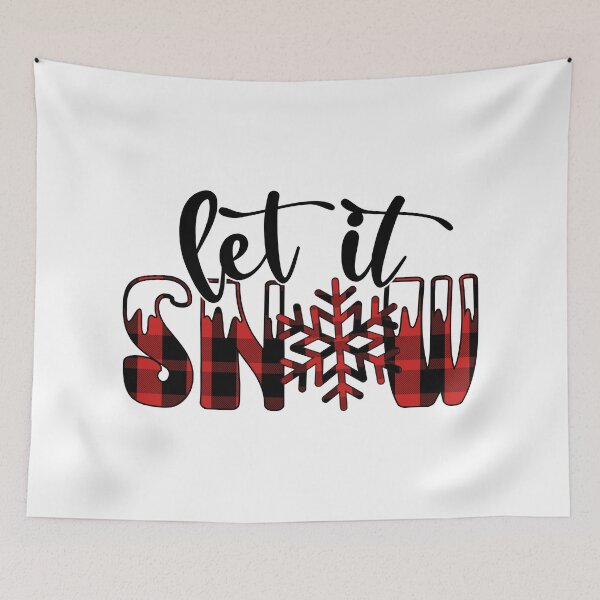 Item preview, Let It Snow Buffalo Plaid - Cozy Winter designed and sold by EsteticaVerus.