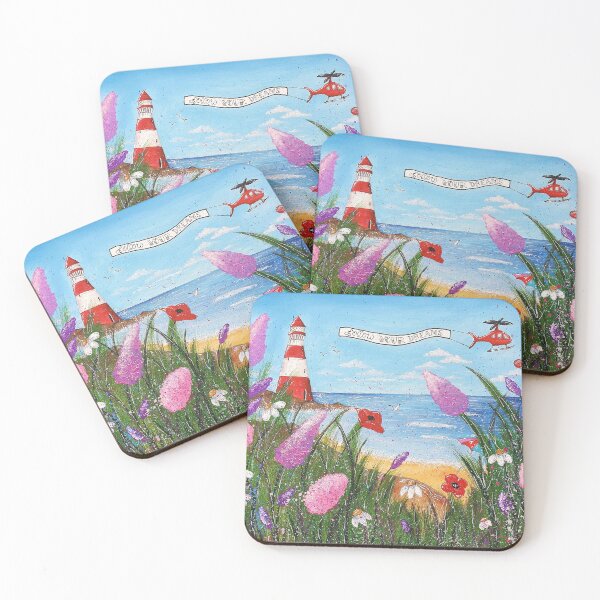 Item preview, Lighthouse Beach Scene designed and sold by Shining Bright Arts, Crafts & Illustration.