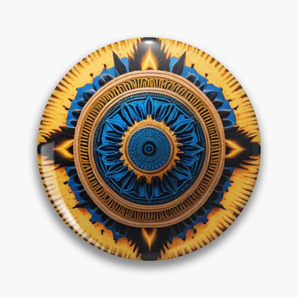 Item preview, Optimistic Burst Fiery Sun Mandala designed and sold by SpiritualManda.