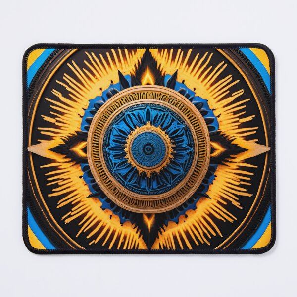Item preview, Optimistic Burst Fiery Sun Mandala designed and sold by SpiritualManda.