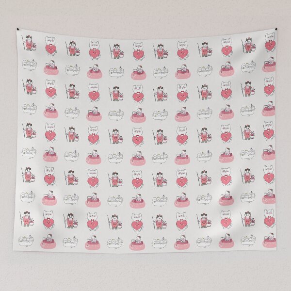 Item preview, cute kittens for different occasions designed and sold by huape.