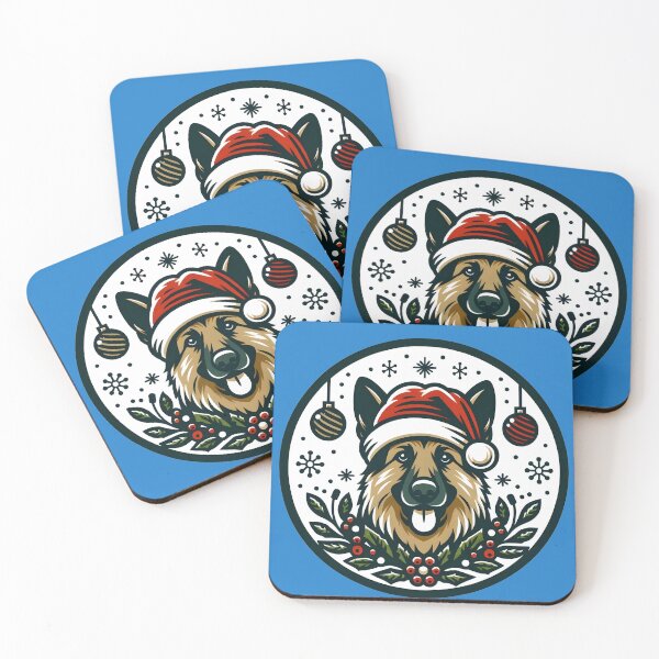 Item preview, Merry Woofmas Festive German Shepherd | Holiday Paws | Let It Snow winter | Jingle Bell Rock Merry and Bright  designed and sold by TheMostLikely.