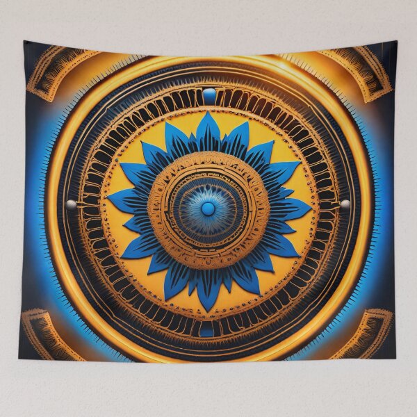 Item preview, Energetic Sunburst Mandala Art designed and sold by SpiritualManda.