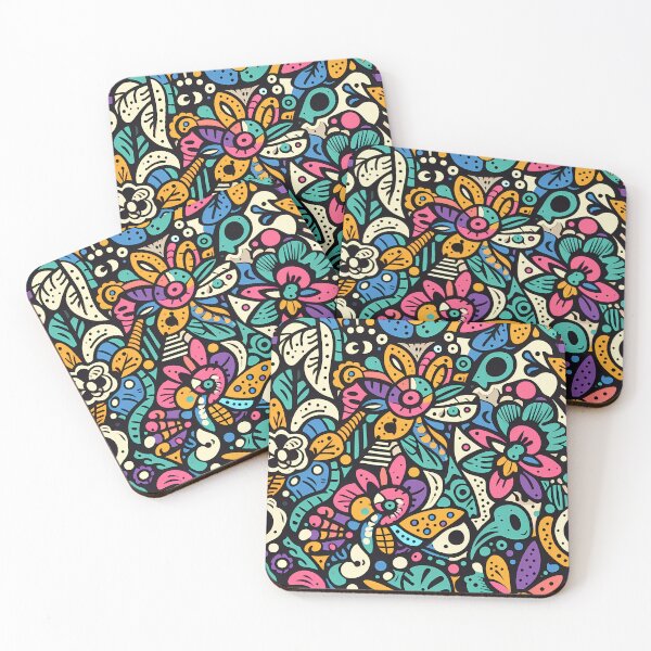 Item preview, Abstract and Cute Floral Pattern designed and sold by Kittyzens.