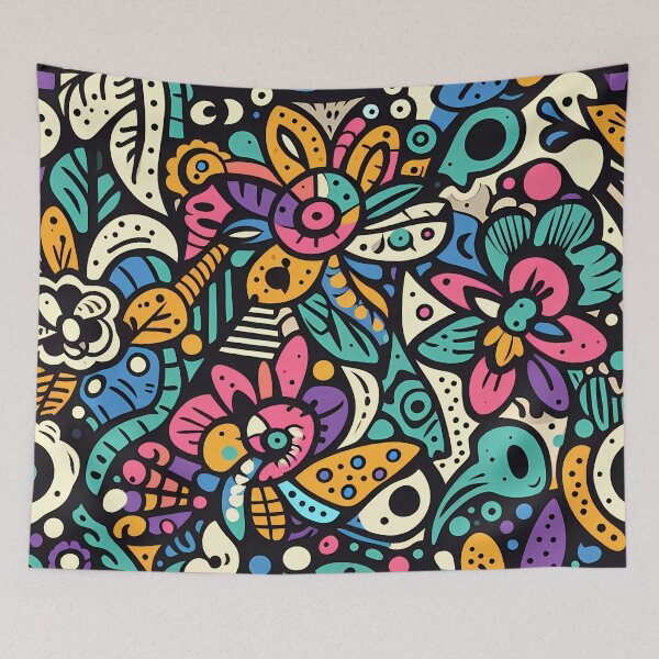 Item preview, Abstract and Cute Floral Pattern designed and sold by Kittyzens.